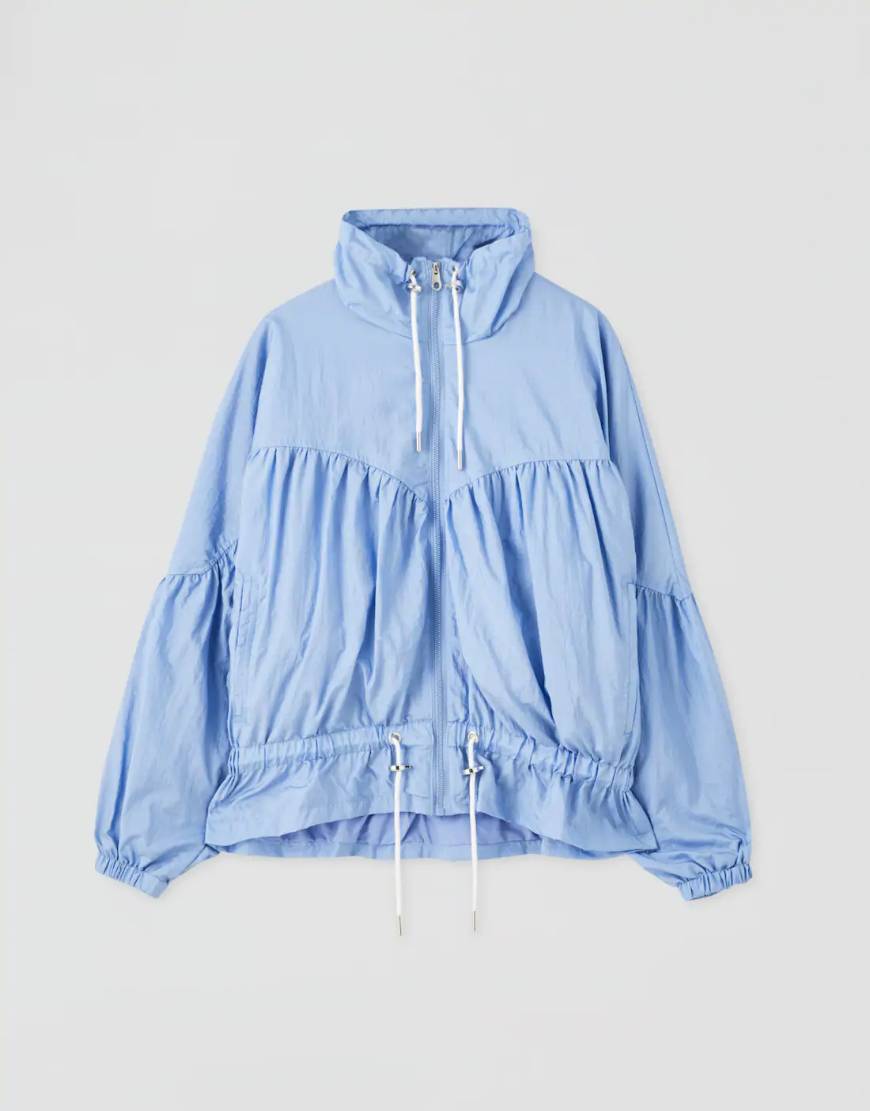 Social Blusão leve com elásticos Pull and Bear 