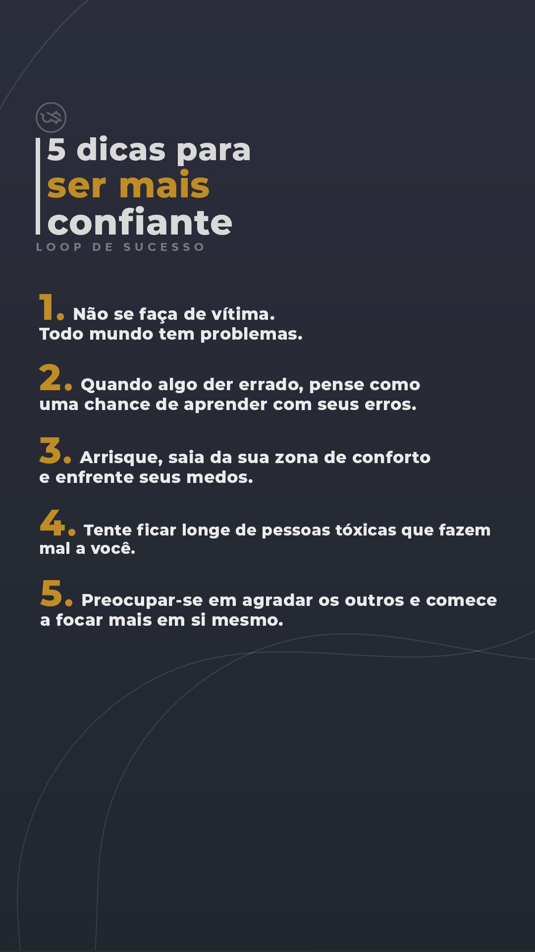 Social 5 dicas para ser mais confiante