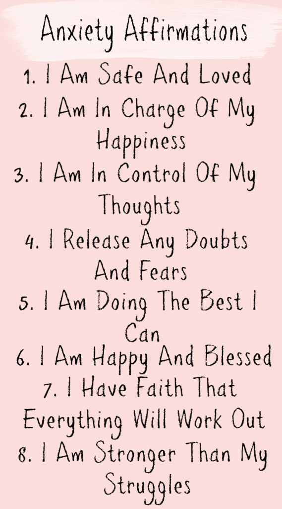 Social Anxiety affirmations 