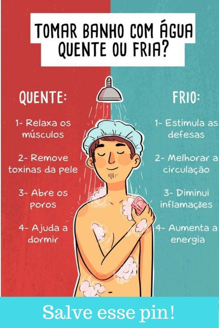 Social Tomar banho com água quente ou fria