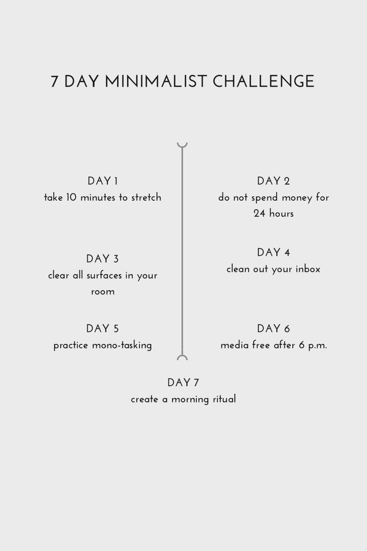 Social 7 day minimalist challenge 