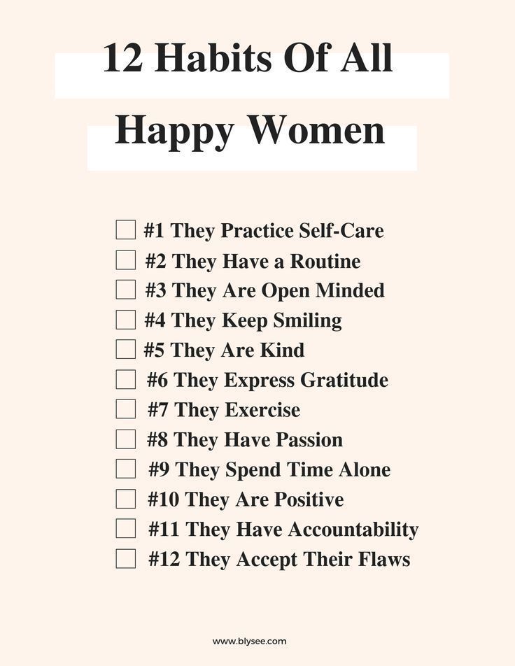 Products 12 habits of all happy women