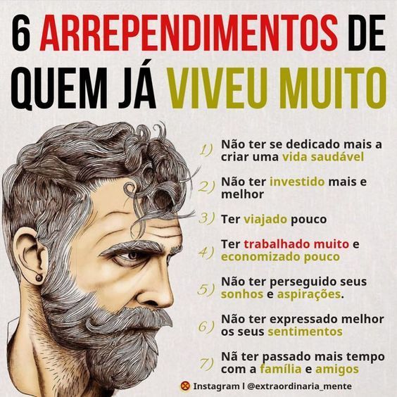 Product 6 arrependimentos de quem já viveu muito