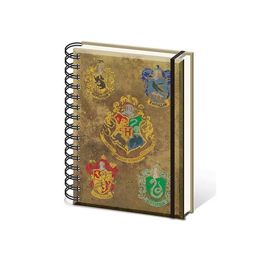 HARRY POTTER sr72083 Hogwarts de los Escudos - Cuaderno tamaño A5 Notebook