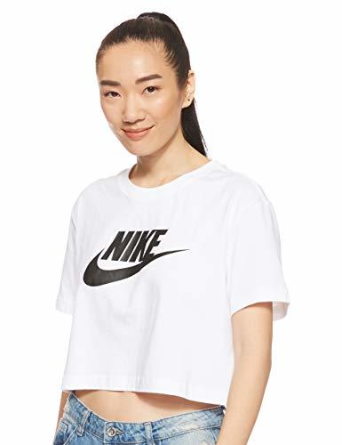 Fitness Nike W NSW tee Essntl CRP ICN Ftra Camiseta, Mujer, Blanco