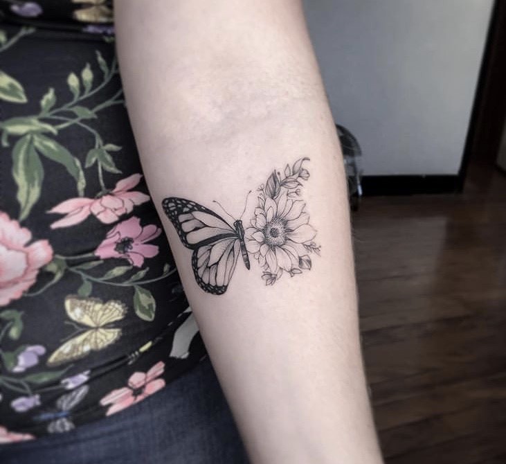 Moda Tatuagem de borboleta 