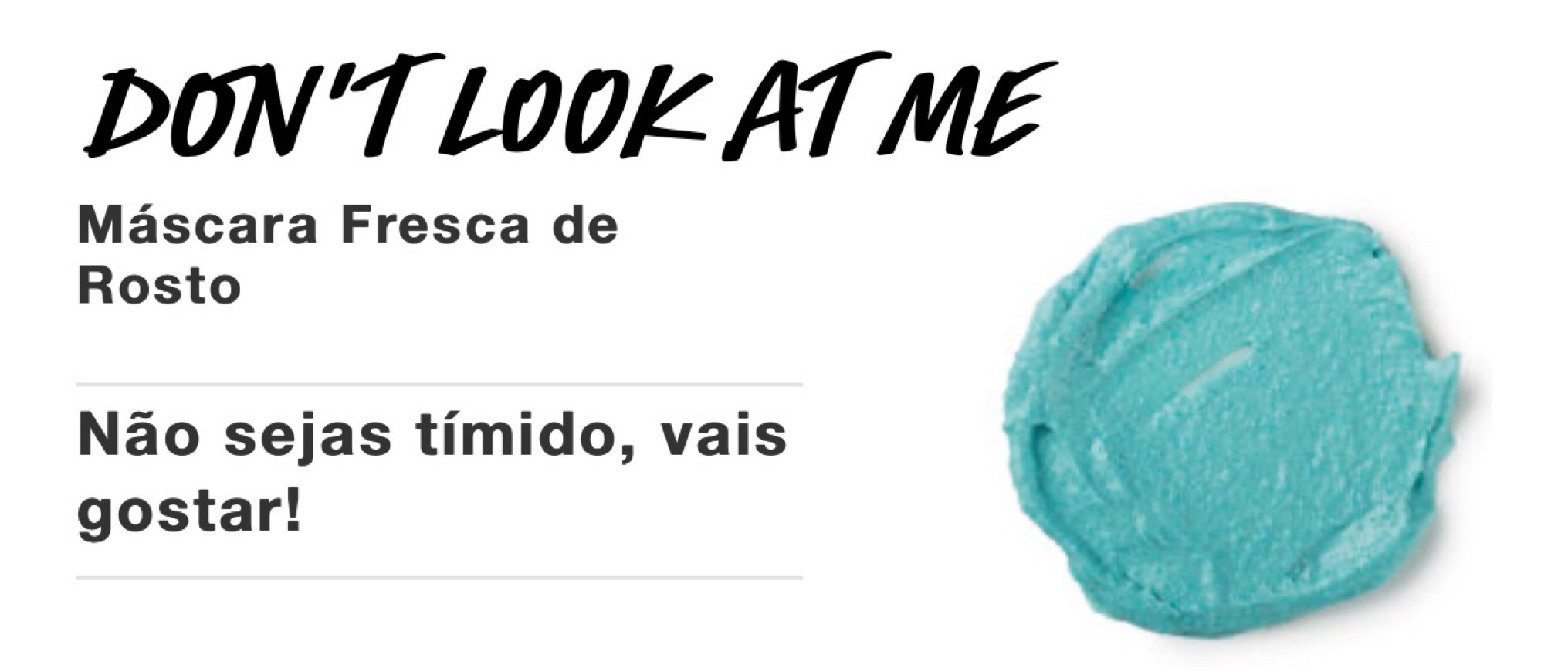 App LUSH Máscara Facial