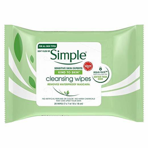 Simple cleansing wipes