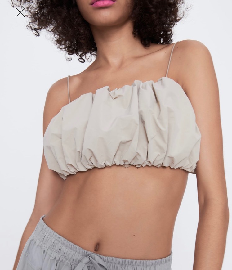 Products Voluminous crop top-Zara