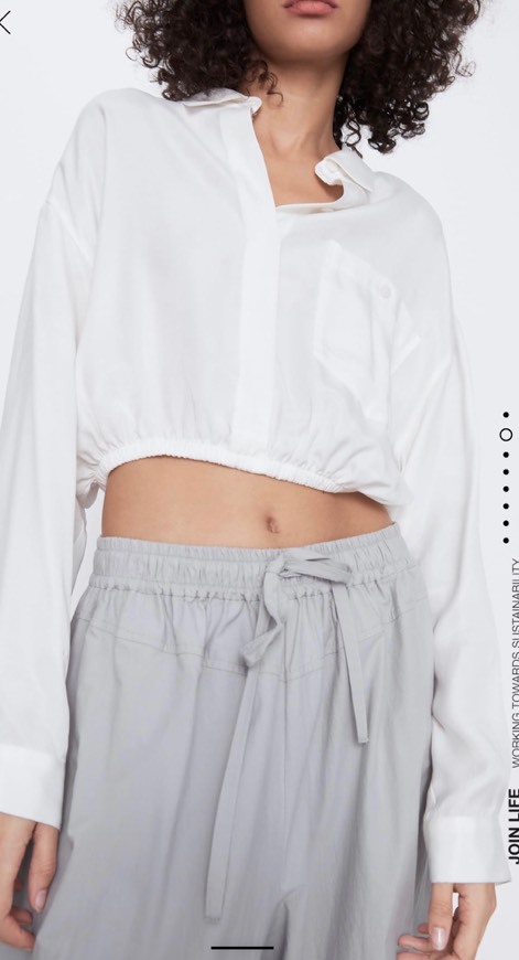 Products Cropped shirt-ZARA