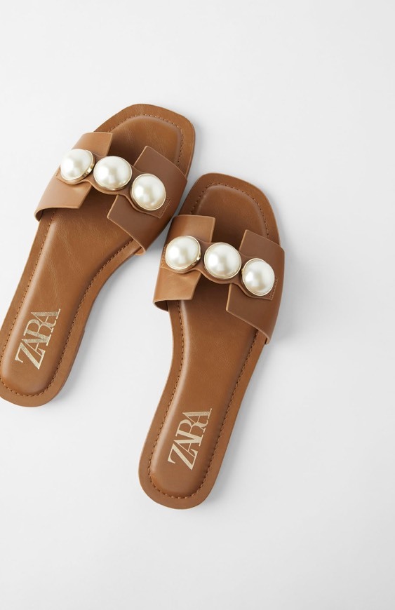 Products Flat leather sandalwood pearls-Zara￼