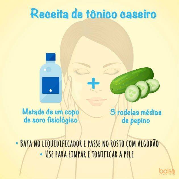 Fashion Máscara facial caseira: soro e pepino