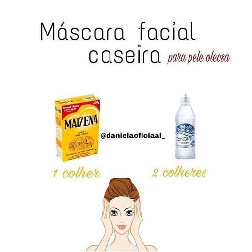 Máscaras faciais caseiras: maisena e soro