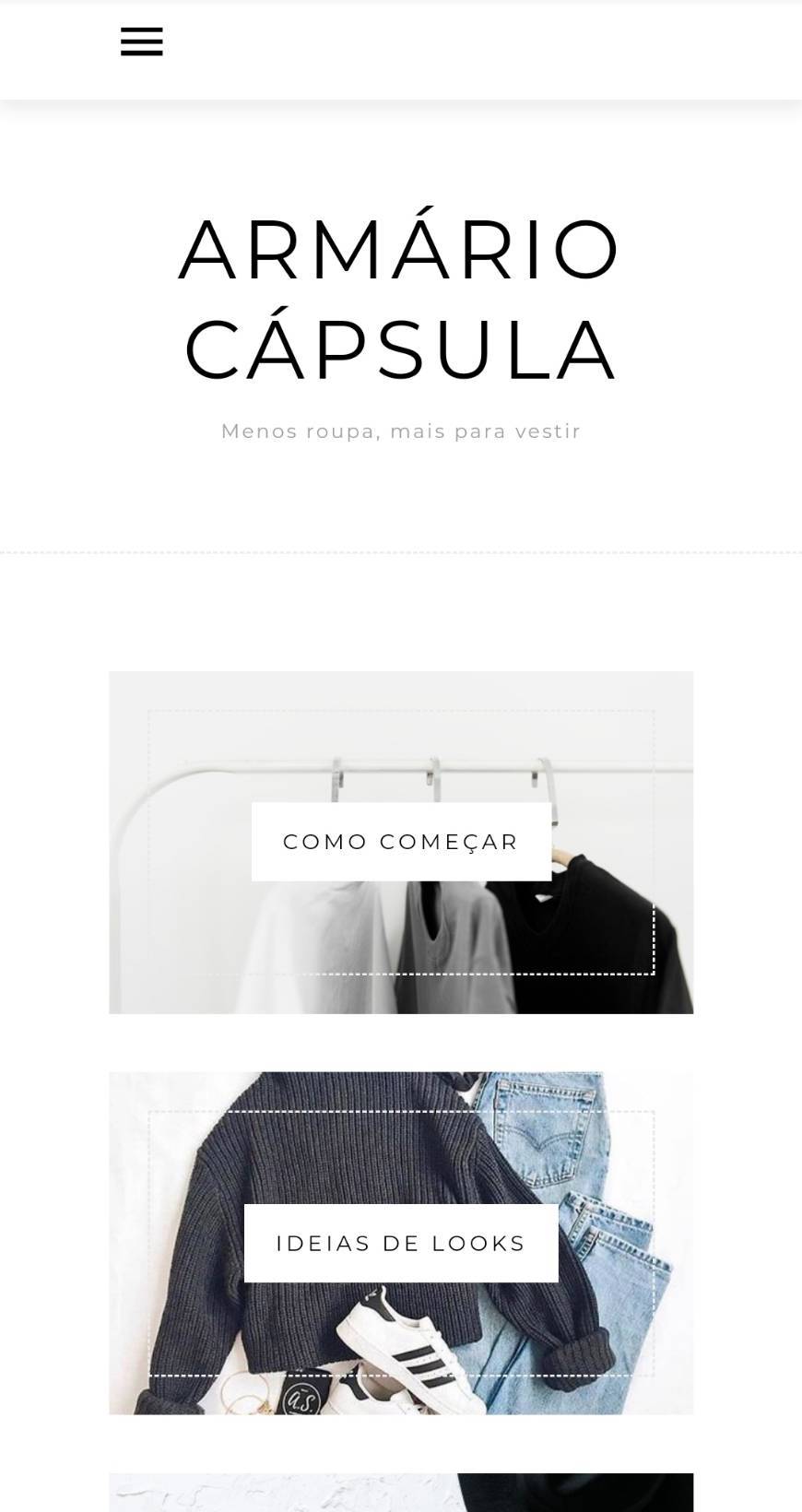 Moda Blog "Armário Cápsula"