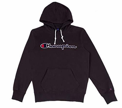 Champion Men Hoodie Hooded Sweatshirt 212940, Größe:2XL, Farbe:Schwarz