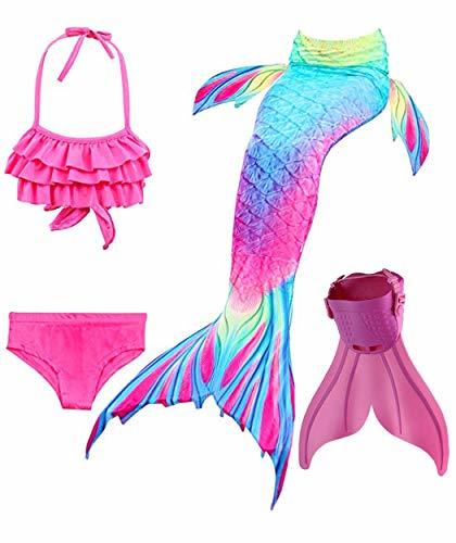 Social shepretty Traje de Baño de La Cola Sirena de Las Muchachas Bikini