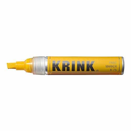 Krink K-75 Paint Marker, 7mm chisel tip, Yellow