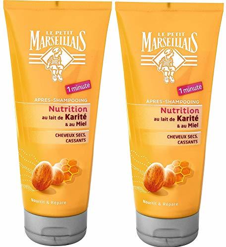 Beauty Le Petit Marseillais - después del champú cabello secas/abîmés/cassants Karité - Miel - Tubo 200 ml - juego de 2