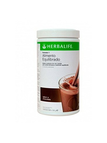 Belleza Herbalife Batido Formula 1 Chocolate Cremoso 550g