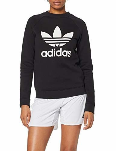 adidas TRF Crew Sweat Sudadera, Mujer, Negro