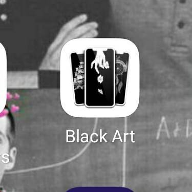 App Papel de parede de arte negra