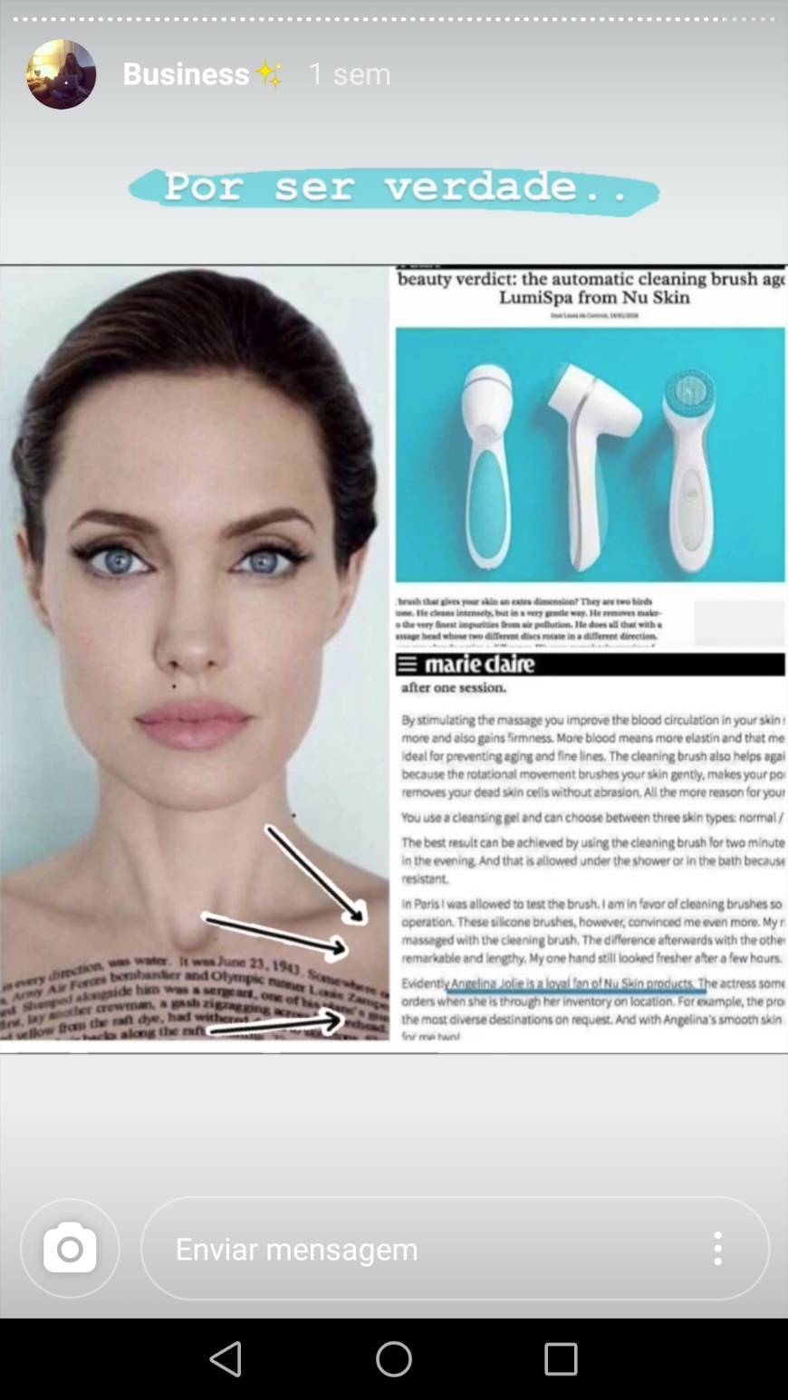 Producto Even ALNGELINA JOLIE uses! 