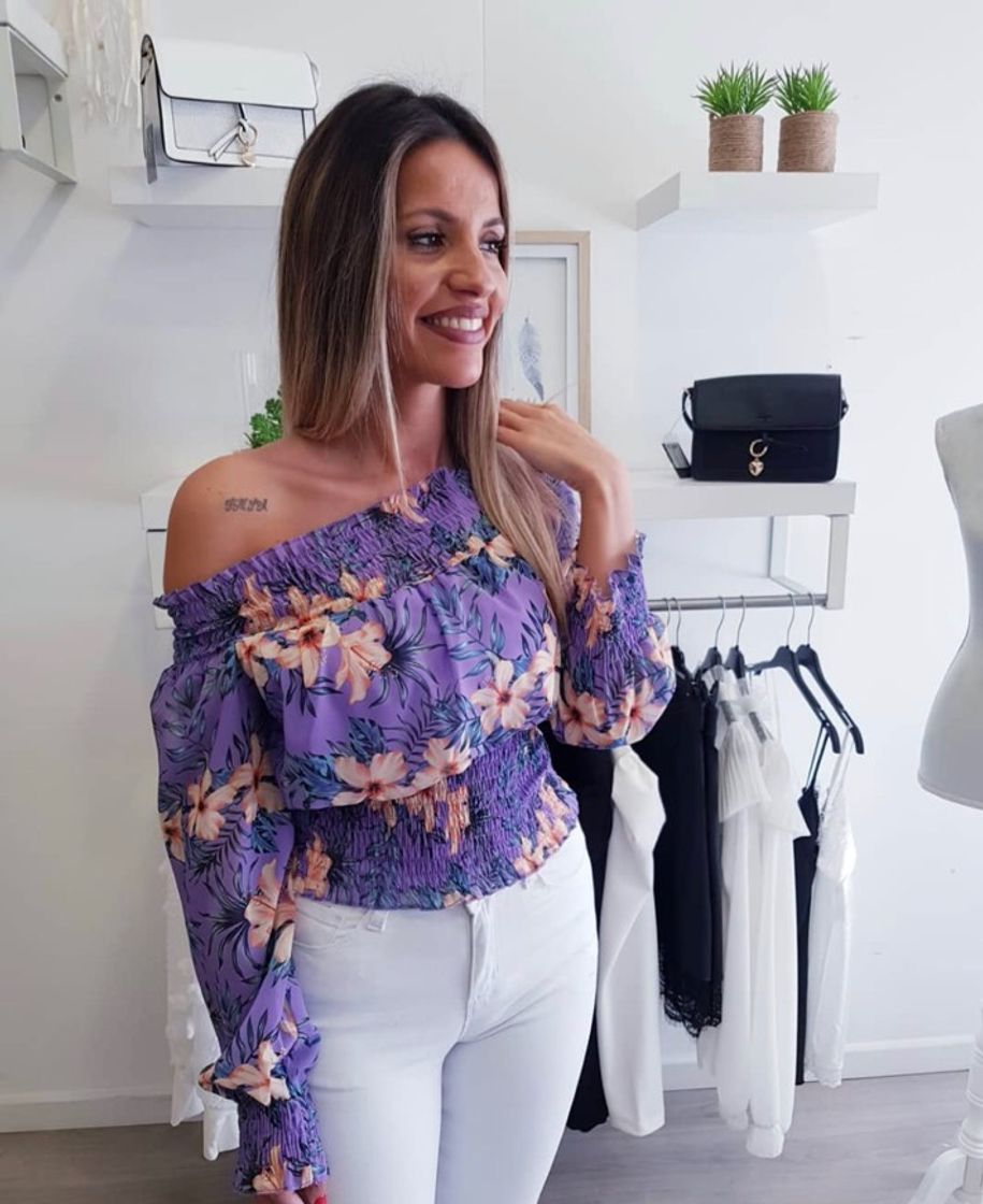 Fashion Blusa Padrão Flores