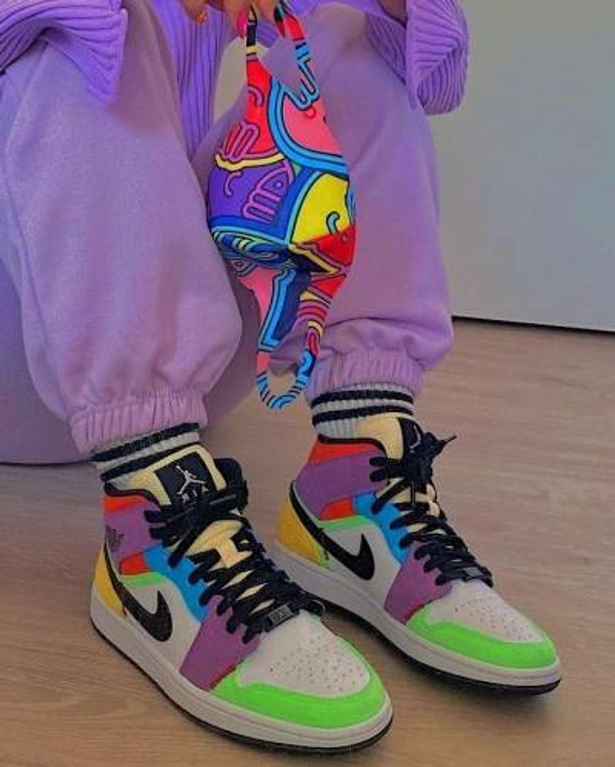 Fashion Sapato Nike colorido