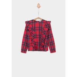 Social Camisa Manga Comprida Vermelho