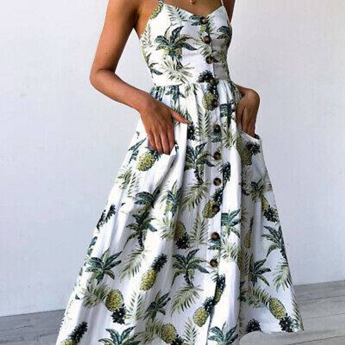 Moda Vestido comprido tropical