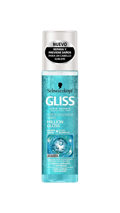 Products Schwarzkopf Gliss repair amaciador em spray.