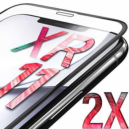 Electrónica UTECTION 2X Cristal Templado 3D para Phone 11, iPhone XR