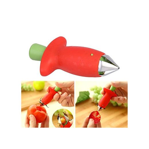 Modenny 2Pcs Strawberry Huller Strawberry Top Leaf Remover Tallos de Tomate de