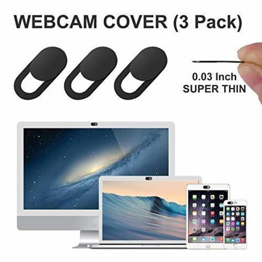 GEARGO Webcam Cover Tapa Webcam Ultra Delgada 0.7mm Cubierta de la Cámara