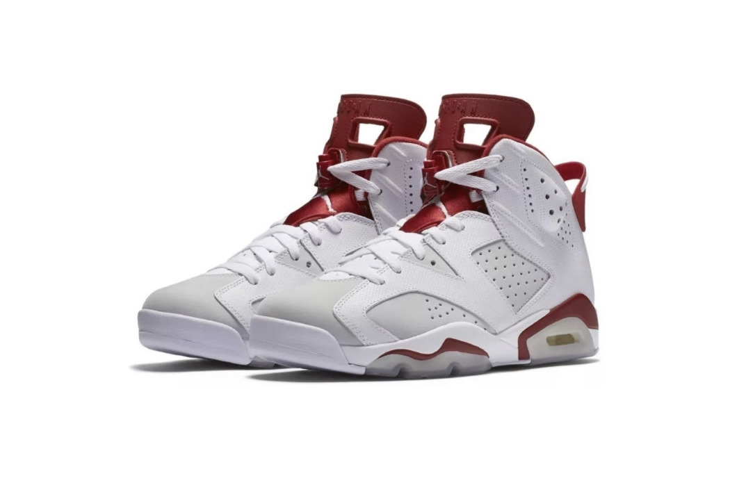 Products Air jordan 6 retrô white & red