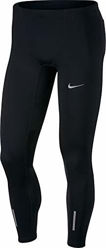 Fitness Nike 642827-010 Mallas, Hombre, Negro/Plateado