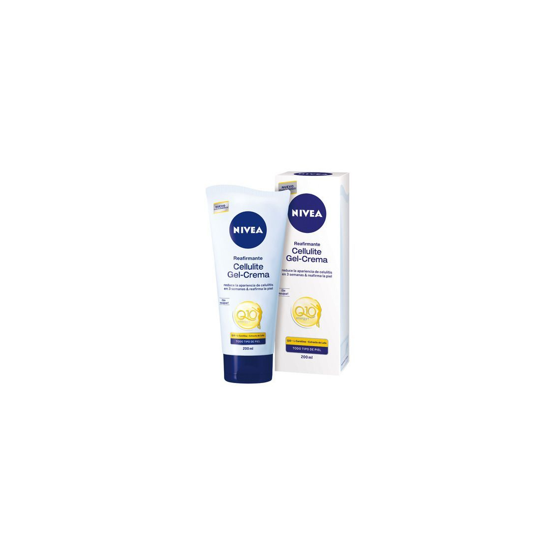 Social Nivea gel-crema firmeza Q10 + Good-Bye celulitis 200 ml