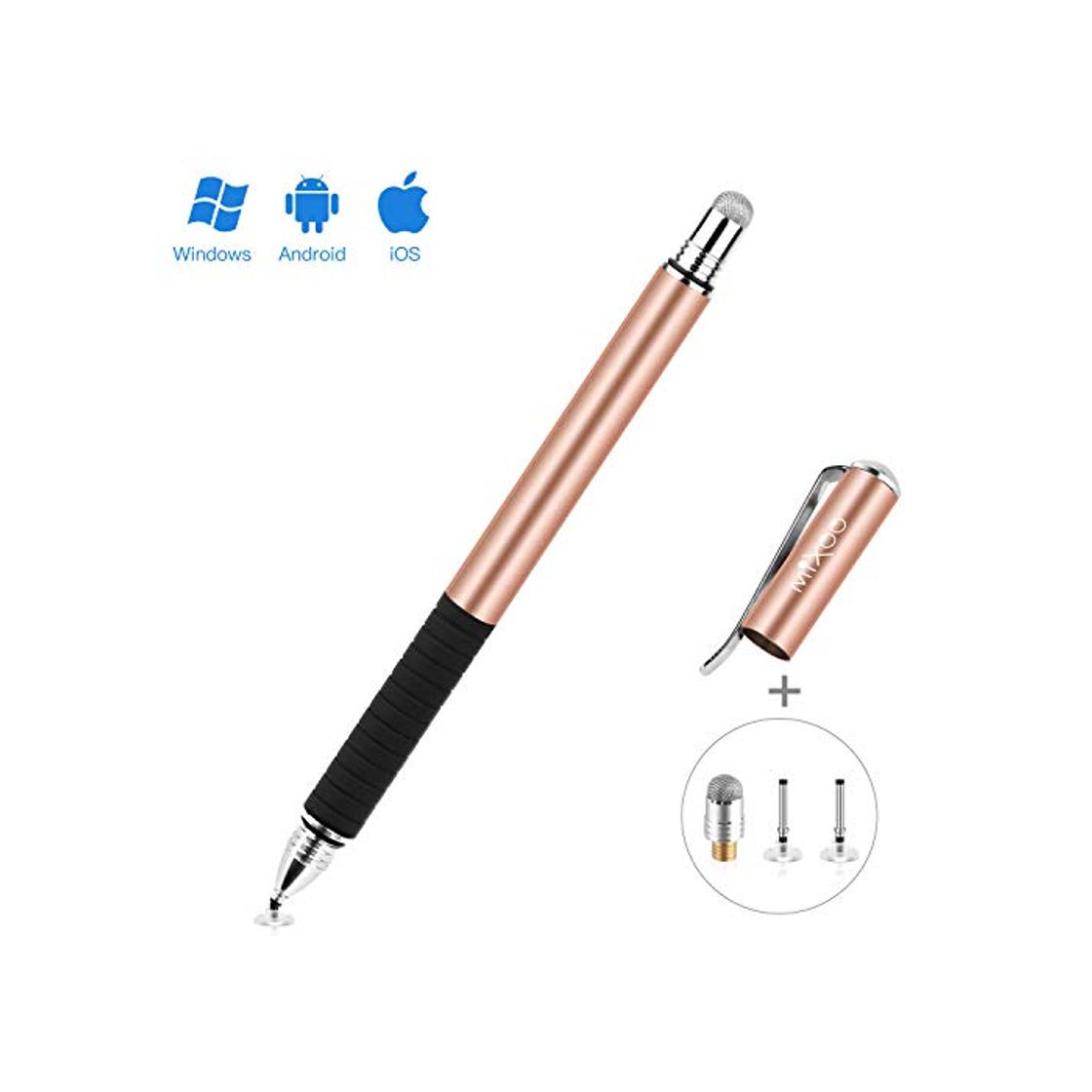 Producto Mixoo Stylus Lapiz Táctil Capacitivo con Puntas de 2 Repuesto Discos y