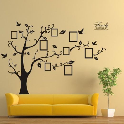 Zooarts Large Black Photo Frames 8 Frames Included On The Tree Branches