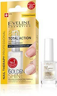 Eve Line Cosmetics 8 in1 total Action uñas Conditioner con partículas de oro, 1er
