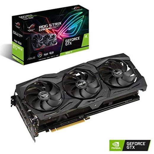 ASUS ROG -STRIX-GTX1660TI-A6G-GAMING GeForce GTX 1660 Ti 6 GB GDDR6 - Tarjeta