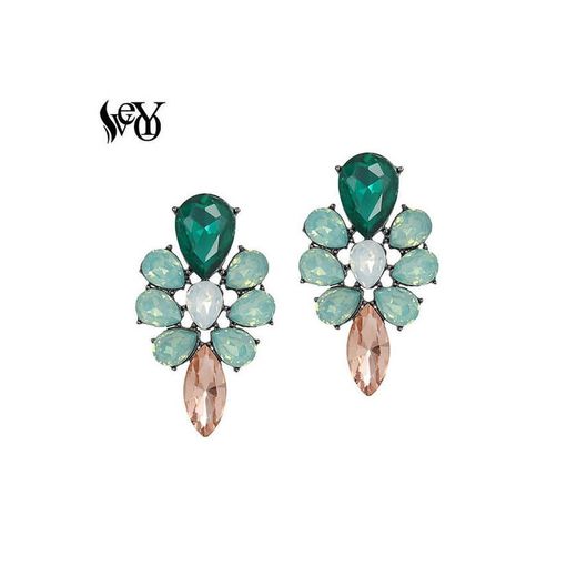 Green earrings 