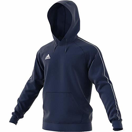 Fitness adidas Core18 Hoody Sudadera con Capucha, Hombre, Azul