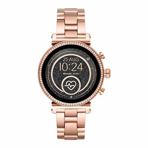 Michael Kors Reloj Analógico-Digital para Mujer Correa en Acero Inoxidable MKT5063