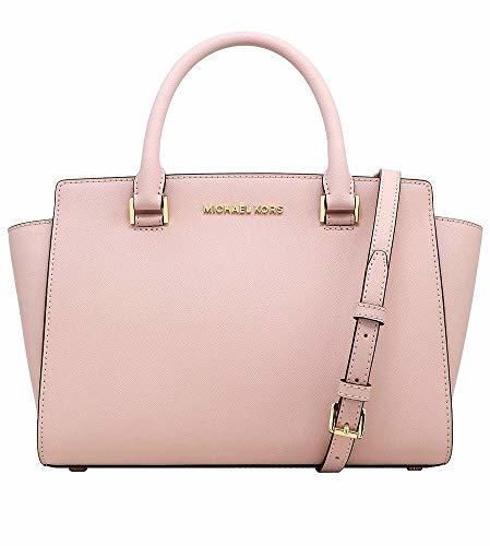 Michael Kors Selma Saffiano Leather Medium Top Zip Satchel Bag