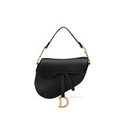 Fashion Saddle bag in black calfskin - Bags - Women's Fashion | DIOR