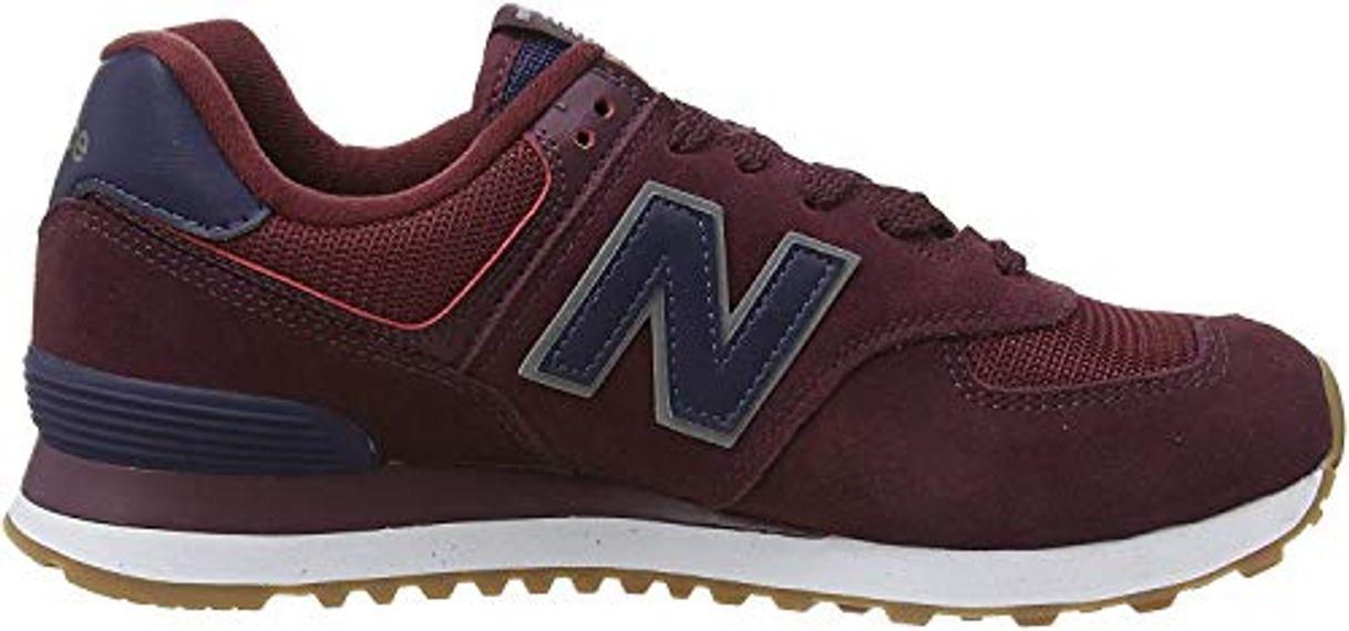 Fashion New Balance 574v2, Zapatillas para Hombre, Rojo