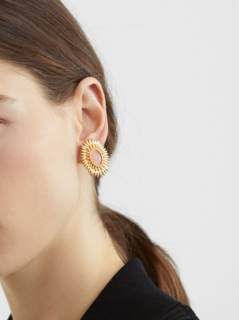 Social Brincos curtos dourados