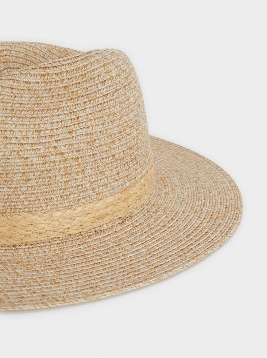 Social Chapéu efeito rafia