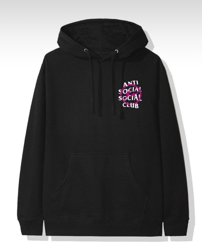 Social Anti Social Social Club x Fragment Pink Bolt Hoodie